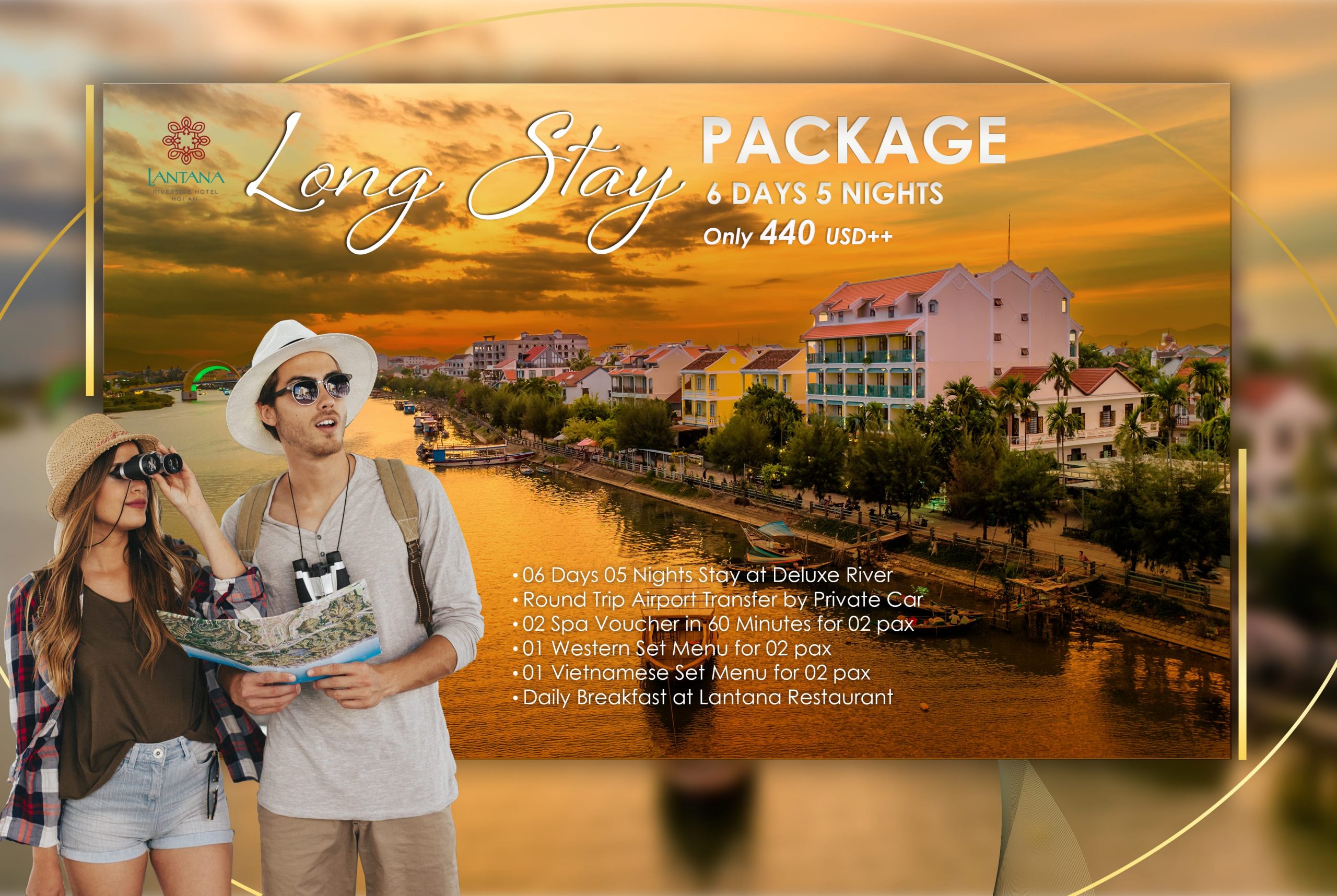 LONG STAY PACKAGE - 06 DAYS 05 NIGHTS ONLY  440USD++